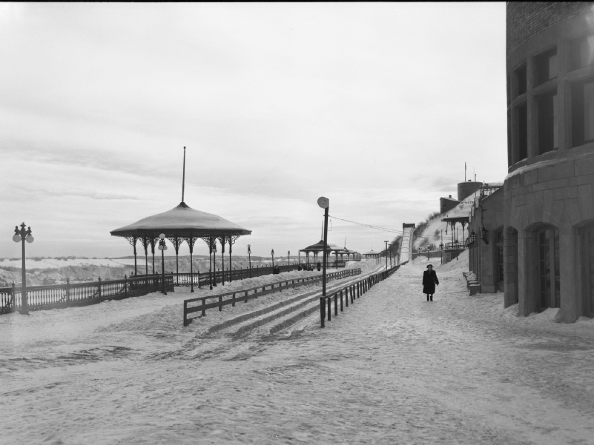 an old photo of a pier